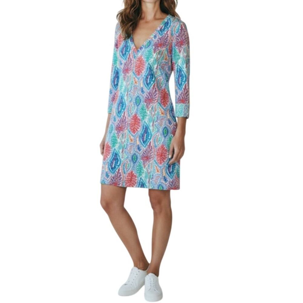 LILLY PULITZER Let Minnow Christie Knit Mini Dress S Timeless Resort Festival